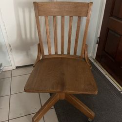 Antique Wood Roller Chair