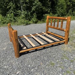 Log Bed Frame