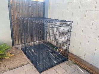 X-Large Black Metal Wire Heavy Duty Dog Crate