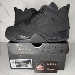 Brand New Jordan 4 Black Cat Size 6Y