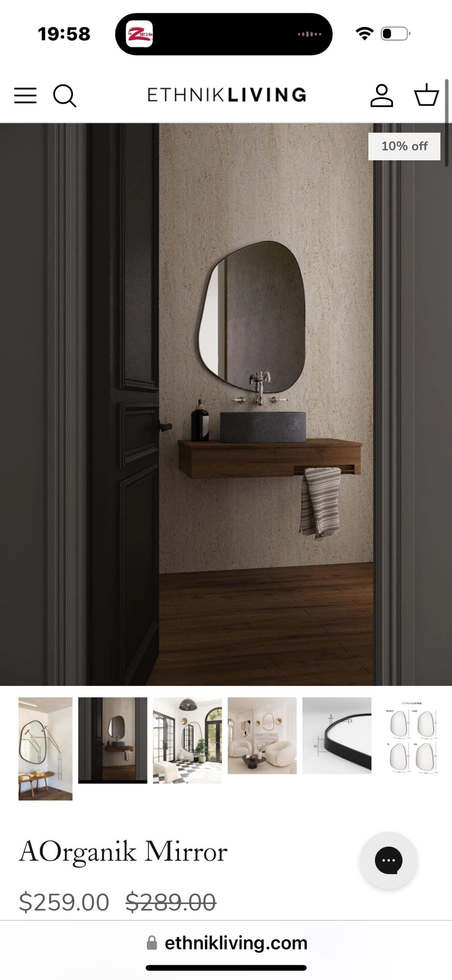 Ethnik Living Mirror