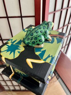Wooden box. art