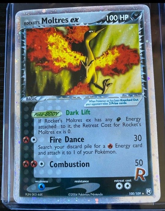 Pokémon Team Rocket Returns Moltres ex Holo