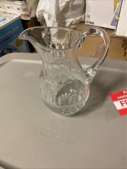 Crystal Clear Handcut 24% Lead Pitcher Creamer | Vintage