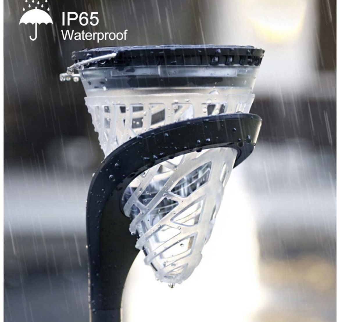 Solar Garden Lights Outdoor, Pathway Solar Powered Lights Decorative Waterproof Wireless 3-in-1 Hanging LED Landscaping Cone Wall Light for Walkway La