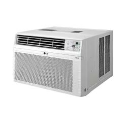 LG 12,000 BTU 115V Window Air Conditioner Cools 550 sq. ft. with Wi-Fi, Remote, Dehumidifier and in White