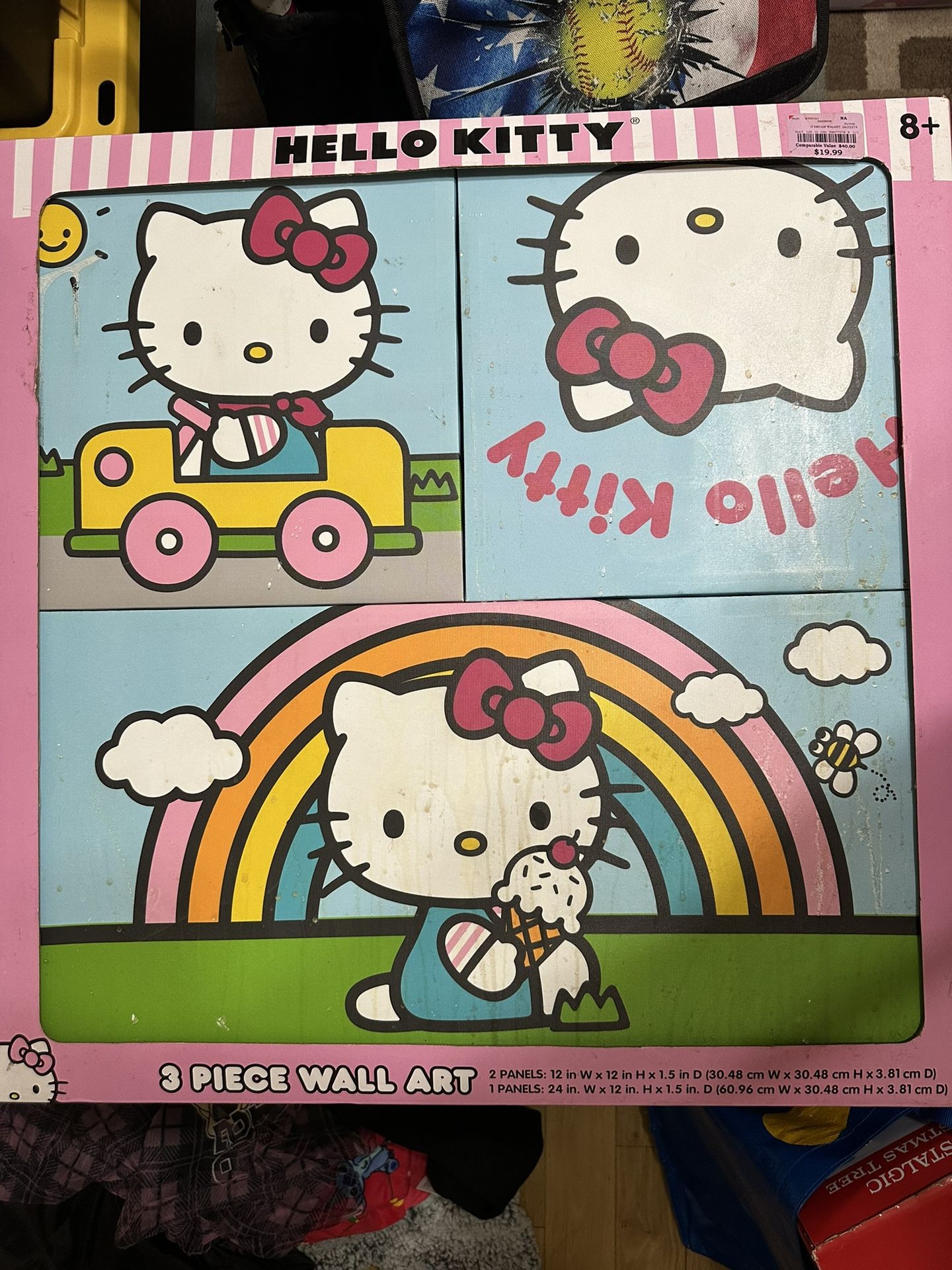 FREE Hello Kitty Wall Decor: New, But Dirty As Seen In Picture. Free Pick Up In City Of Pico Rivera