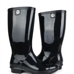 Ugg Tall Black Rain Boots Diferent Sizes Available 