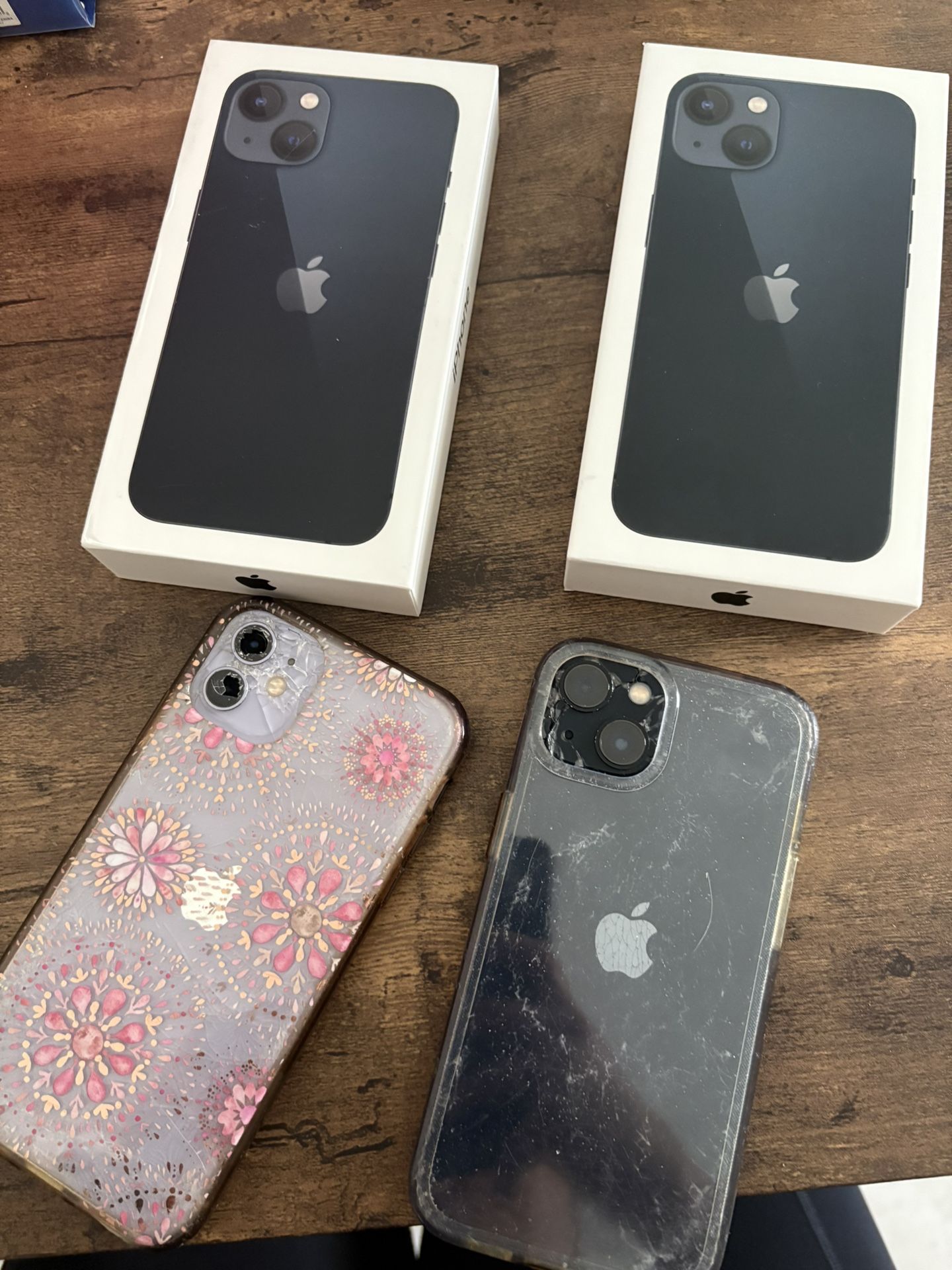 iPhone 11 And iPhone 13 Broken Screens