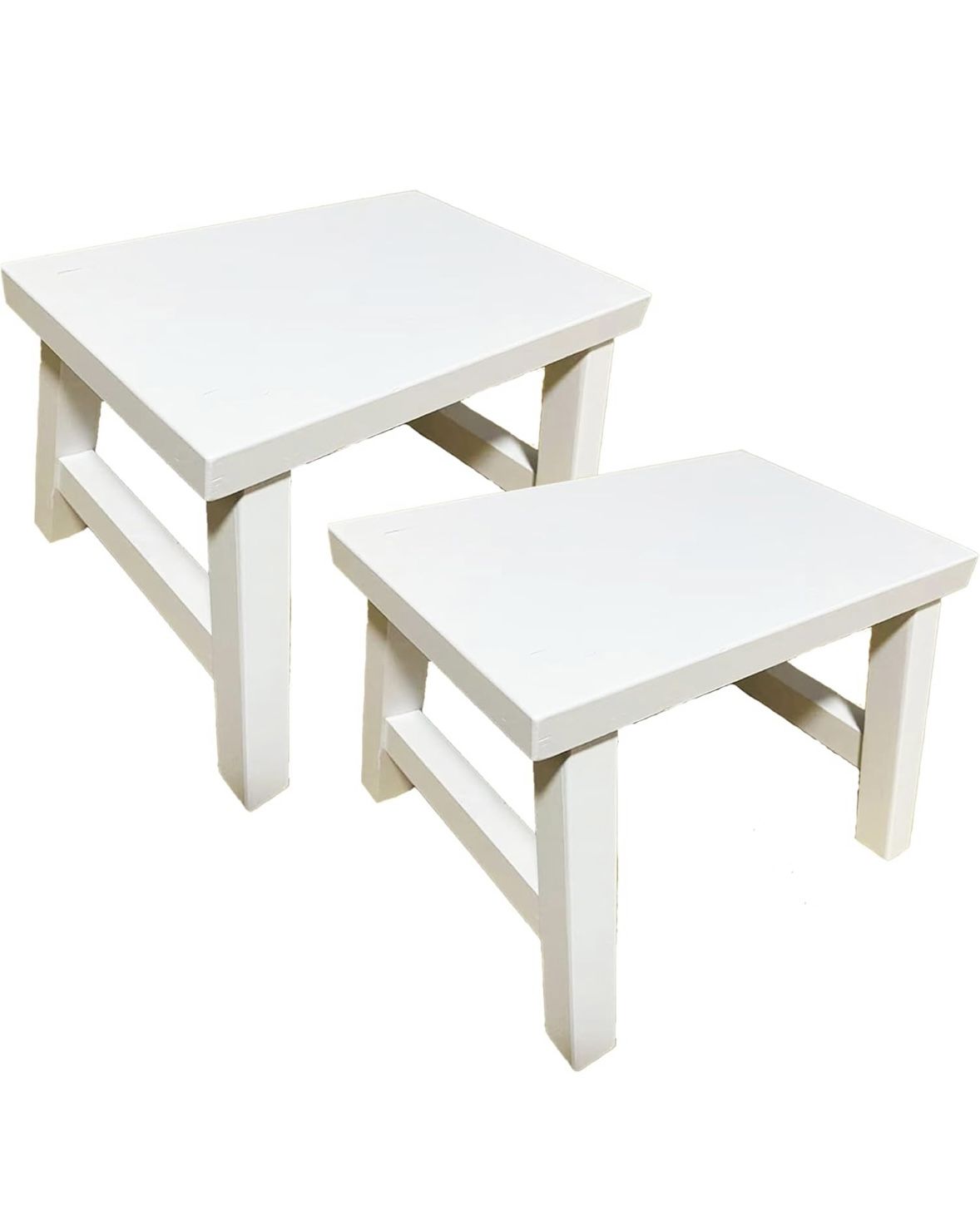 7.5” Wooden Step Stools (2pack)
