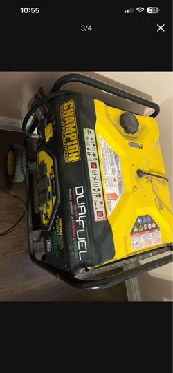 Dual fuel generator propane or gas
