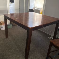 Wooden table with 4 Chairs