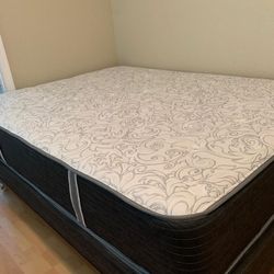 New Queen Mattress And Box Spring 2pc Bed Frame Is Not Included 