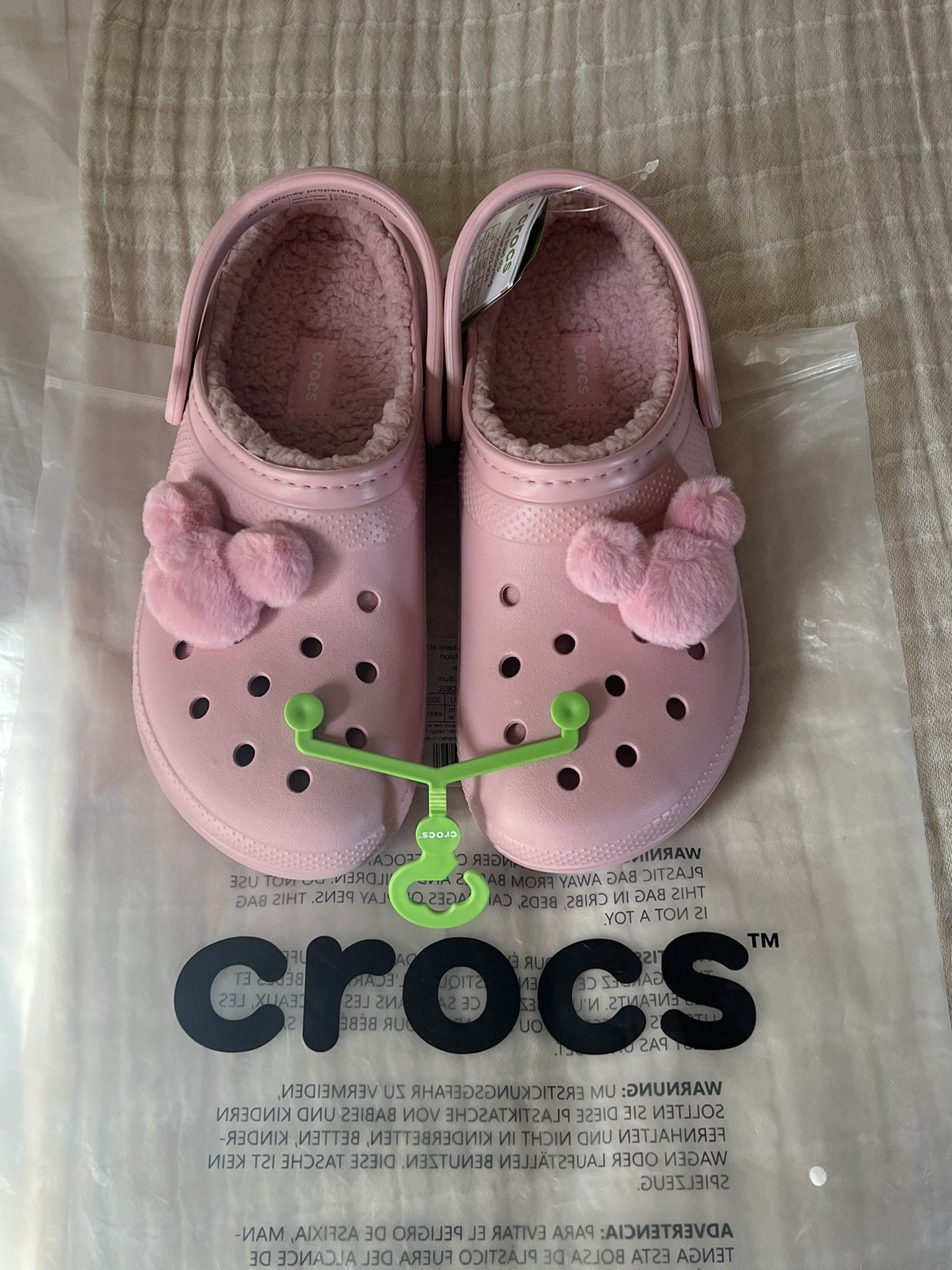 Disney Parks Mickey Mouse Piglet Pink CROCS