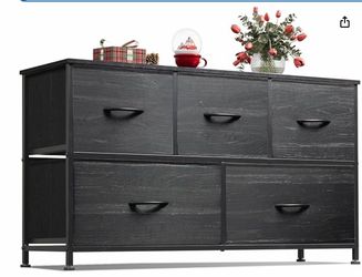 WLIVE 5-Drawer Fabric Dresser / Storage Organizer Unit