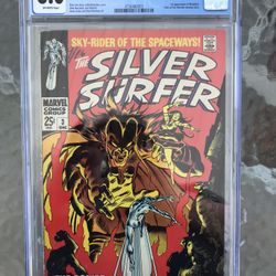Silver Surfer #3 (1968) CGC 8.0 — 1st appearance of Mephisto; Stan Lee Buscema 