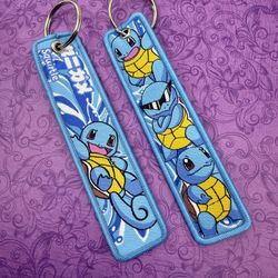 1 Piece Double Sided 5 Inch Pokemon Squirtle Keychain