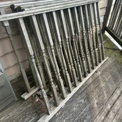 5 Solid Oak Railings 