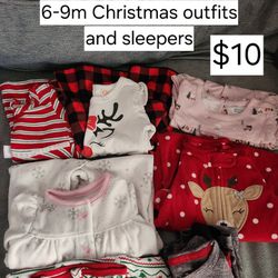 6-9 Months Girls Christmas Clothes