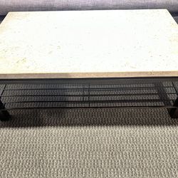 SOLID Travertine Coffee Table