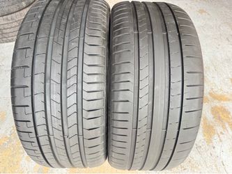Two Premium Tires 255/35/21 Pirelli P Zero PZ4 PNCS Like new with 80-99% Left Mercedes S580