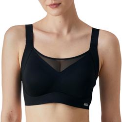 Women's Wirefree T-Shirt Bras, Full Cup, Deep V Mesh Push Up, Set of 3