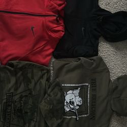 Nike sweater and true religion hoodie