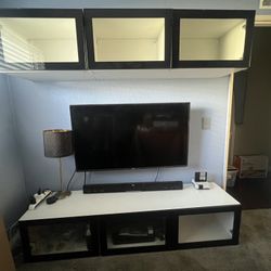 IKEA entertainment center w floating top