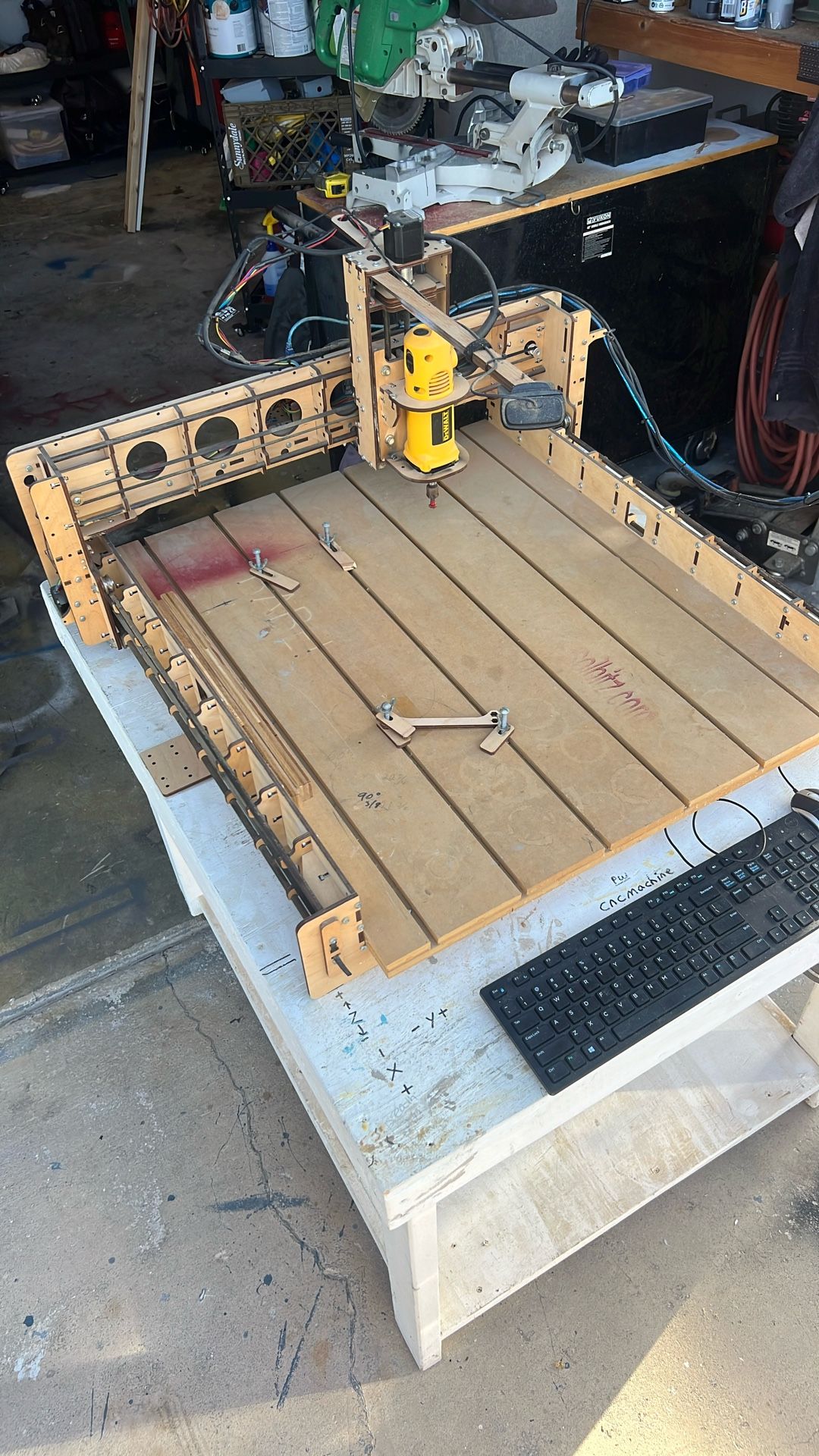 CNC Table With Router, Mini PC , Webcam To Record