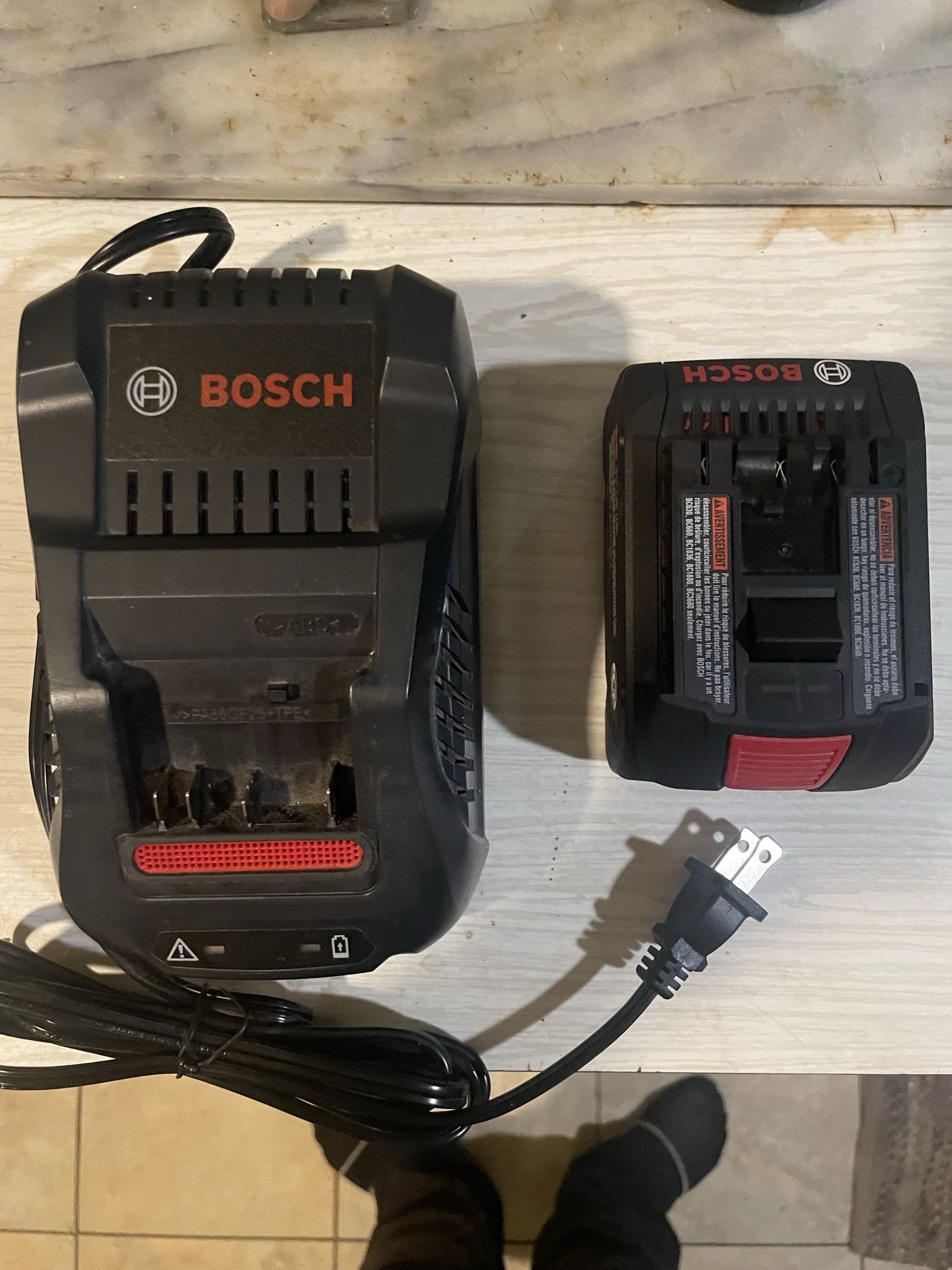 Bosch 18v 6ah Battery And Charger