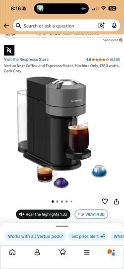 Vertuo Next Coffee and Espresso Maker