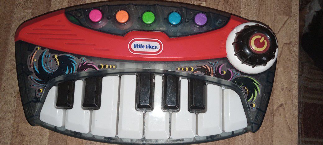 Little Tikes Tunes Musical Black Piano Keyboard Sounds And Light 