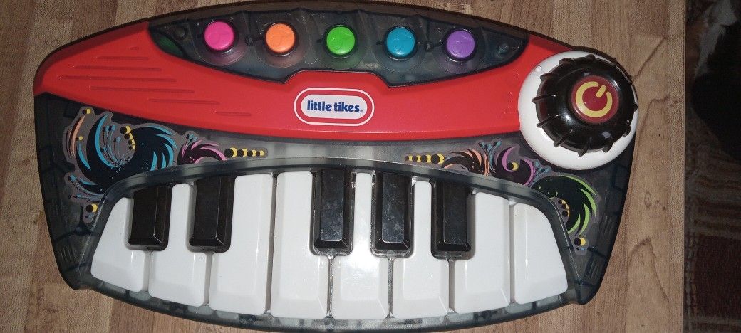 Little Tikes Tunes Musical Black Piano Keyboard Sounds And Light