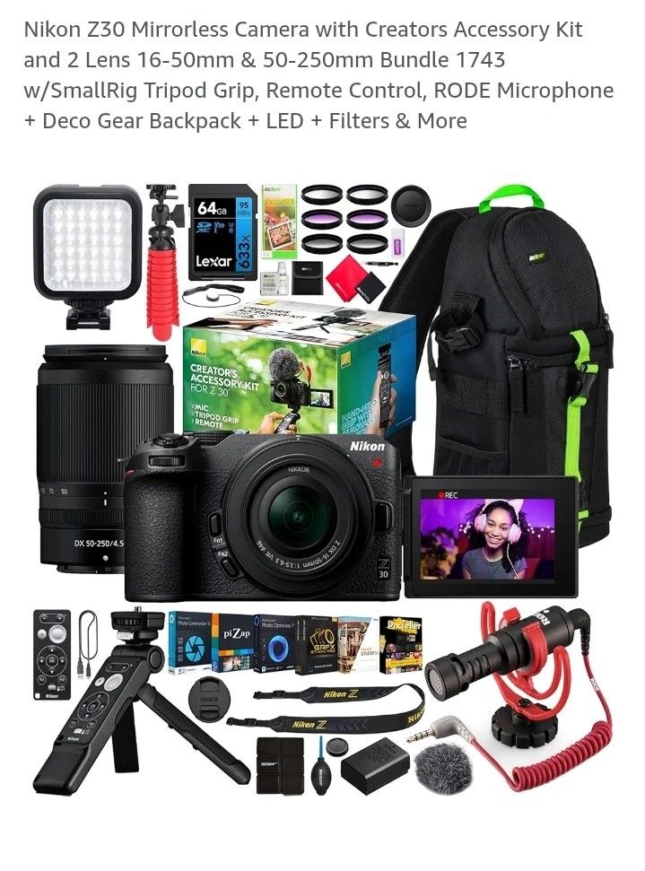 Nikon Z30 Creator Bundle Kit!