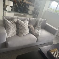 2 Seats Couch European  Fabric 