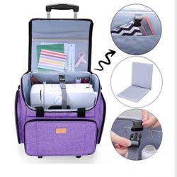 Rolling Sewing Machine Carry Bag with Wheels