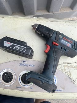 Bosch 18V Lithium-Ion Drill – Battery & Charger Included, Works Great