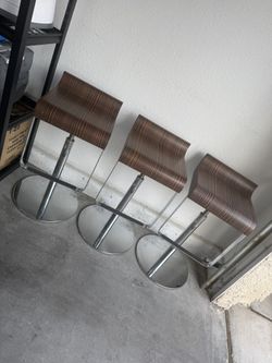 Set of 3 Italian Made Calligaris Barstools