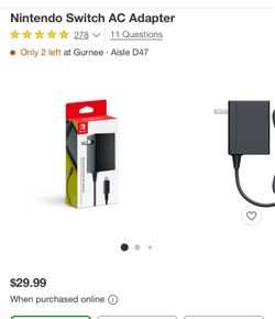 Nintendo Switch AC Adapter