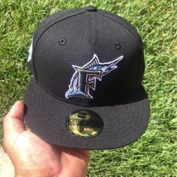 Florida Marlins Fitted Hat 7 1/4