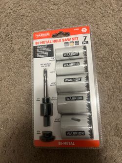 Warrior 7-Piece Bi-Metal Hole Saw Set – New in Package