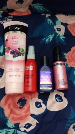 2 Hair products and 2 lotions