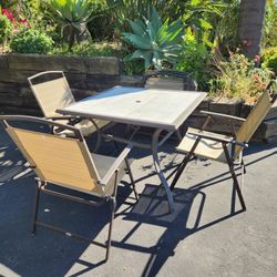 Outdoor Table With 6 Chairs (free!)