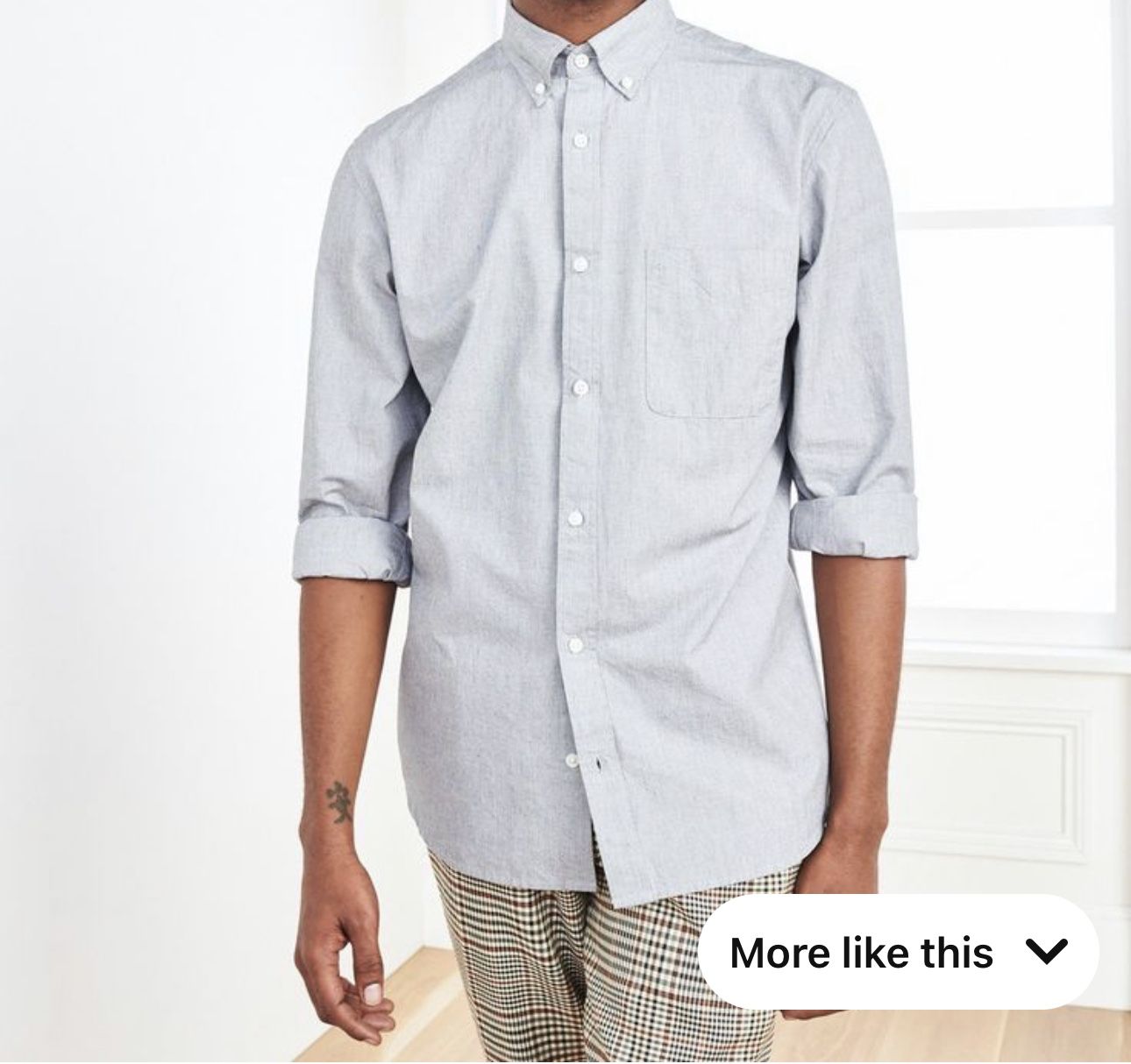 Carbon Wash Micro Dobby Shirt - S / Grey