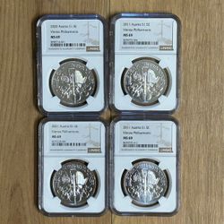 4x oz 999.fine silver slabbed