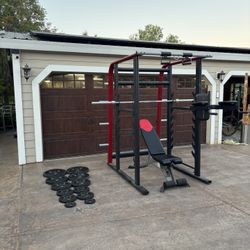 Complete Home Gym Weight Rack Set 