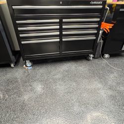 Husky Tool Box and Cabinets and Closet