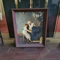 "The Lesson"An Original Oil PAINTING,22.5× 18