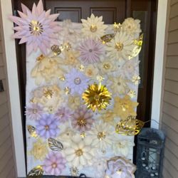 Party & Wedding Decorations Handmade Paper Flowers Wall