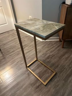 Marble-Top C-Table / Side Table